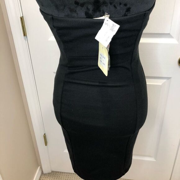 NWT Ina black and gold sequin strapless mini dress - Picture 8 of 14